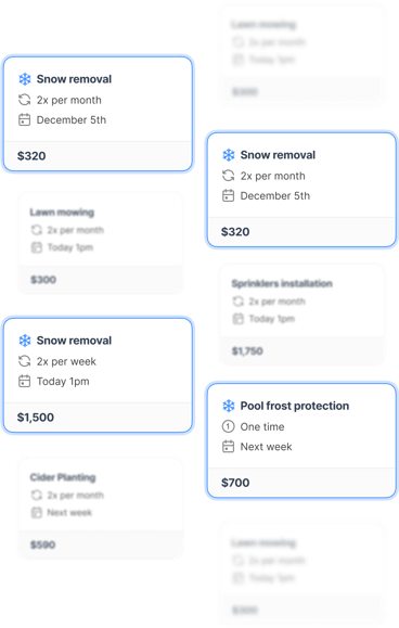 Job scheduling with winter services